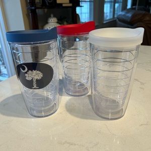 Three 16 oz Tervis Tumblers